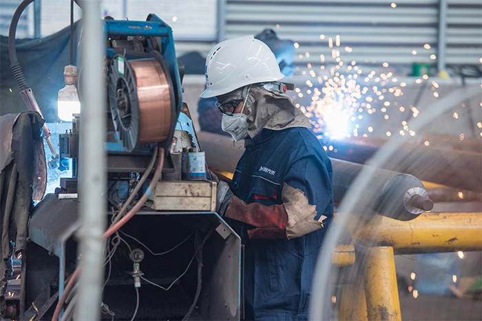 江门网架焊接车间